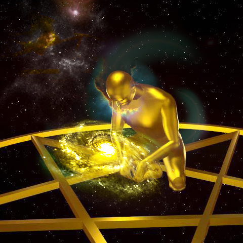 Születés (Birth) — digital fractal art, 1998