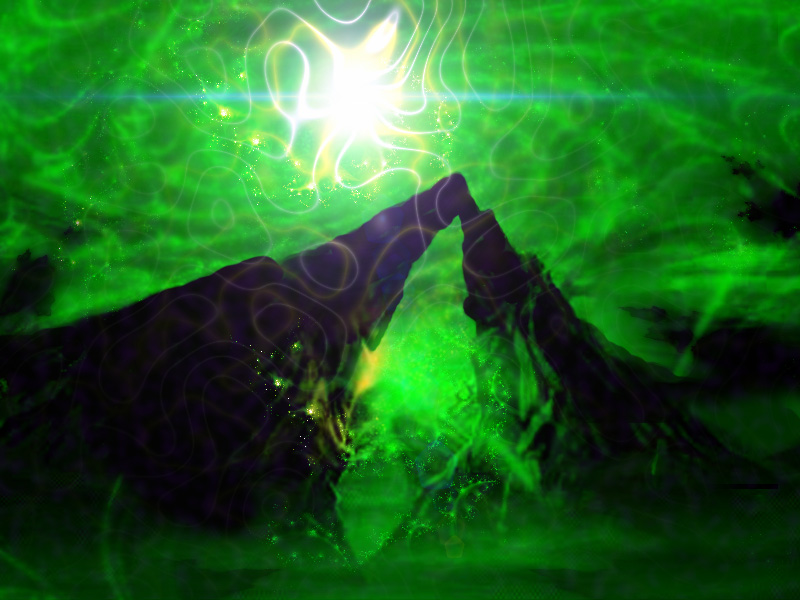 Tündérerdőben (In Faerie Wood) — digital art, 1999