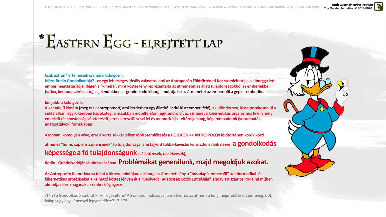 Eastern Egg — Hidden Slide